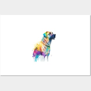 Anatolian Shepherd Dog In Watercolor & Pen Posters and Art